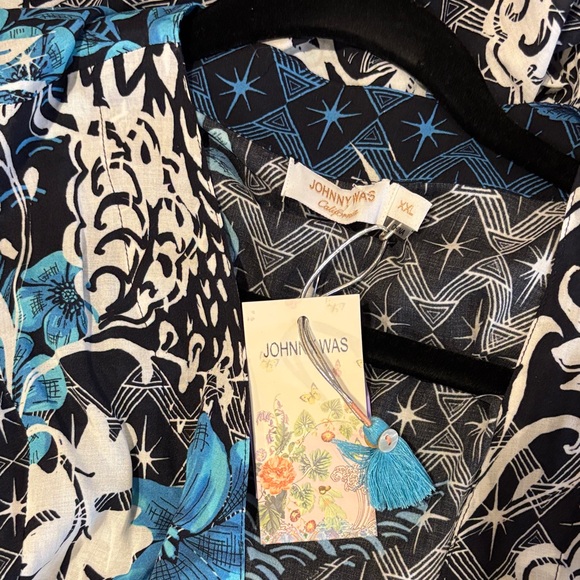 Johnny Was Dresses & Skirts - Johnny Was Black and Blue Artistic Dress